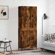 vidaXL Credenza Rovere Fumo  69,5x34x180 cm in Legno Multistrato