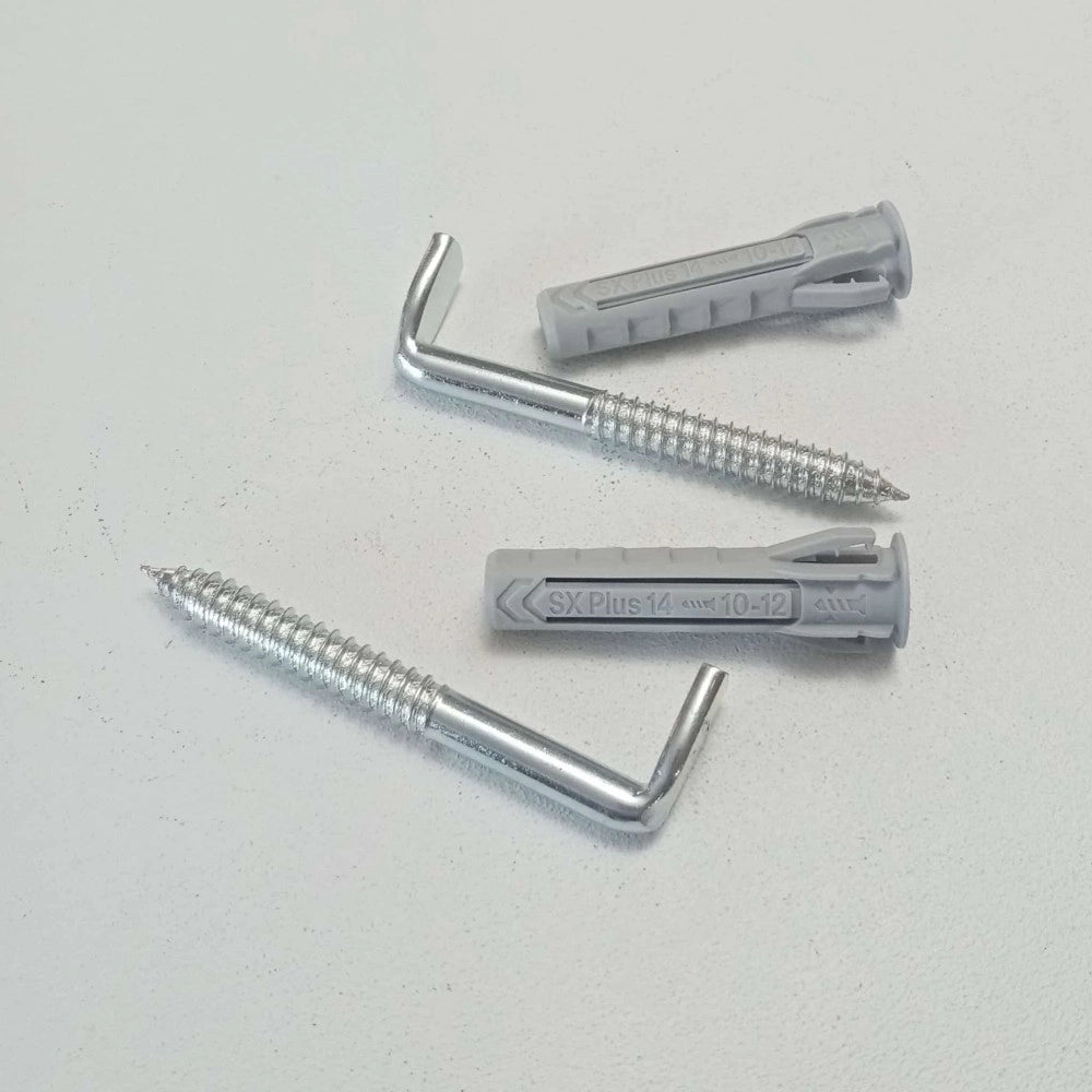 Viti e tasselli di fissaggio per cassetta wc e scaldabagno, diametro 14mm