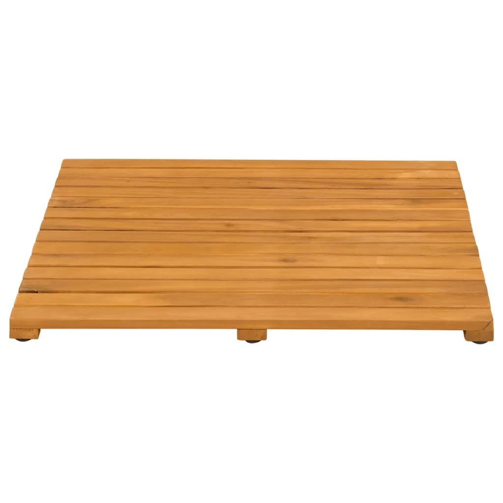Tappeto da bagno Tinta unita Marrone 50 x 50 cm legno 42025255