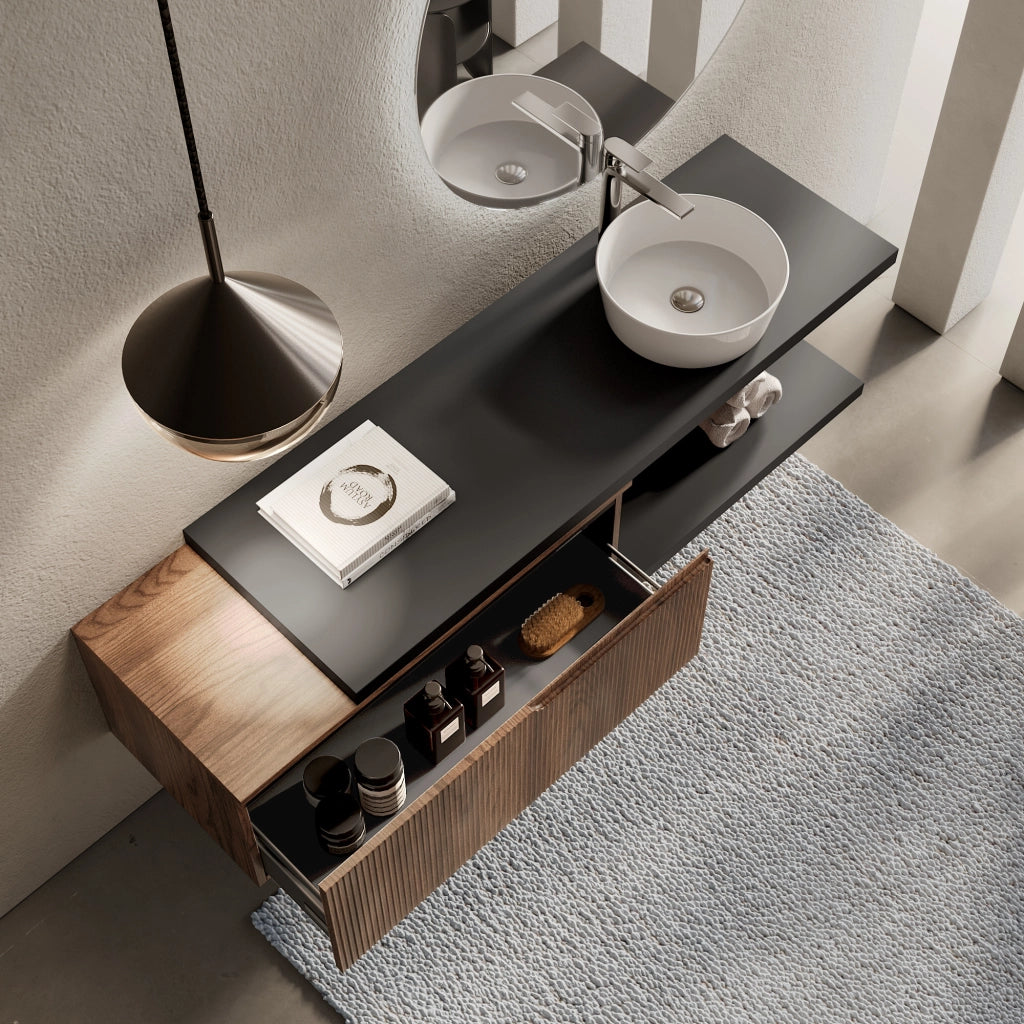 Composizione 5 pezzi VENERE antracite/rovere rio