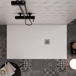 Piatto Doccia in Pietra 75x140 cm Bonussi Ardesia Everest Bianco