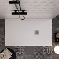 Piatto Doccia in Pietra 75x100 cm Bonussi Ardesia Everest Bianco