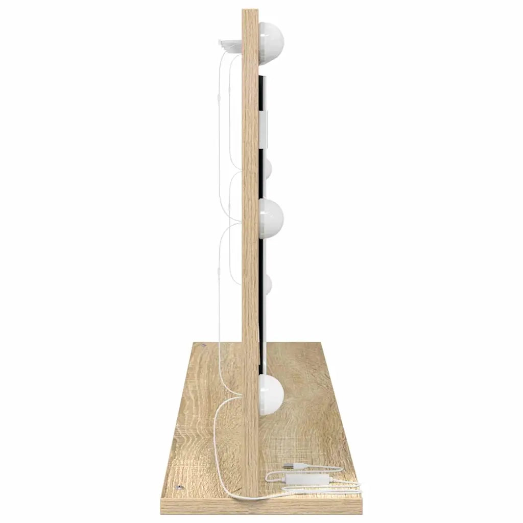Specchio da Vanit¨¤-Specchio da Trucco Rovere Sonoma 80 x 45 x 18 cm