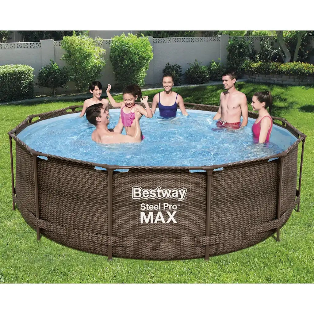 Bestway Set Piscina Rotonda Steel Pro MAX Deluxe Series 366x100 cm 92836
