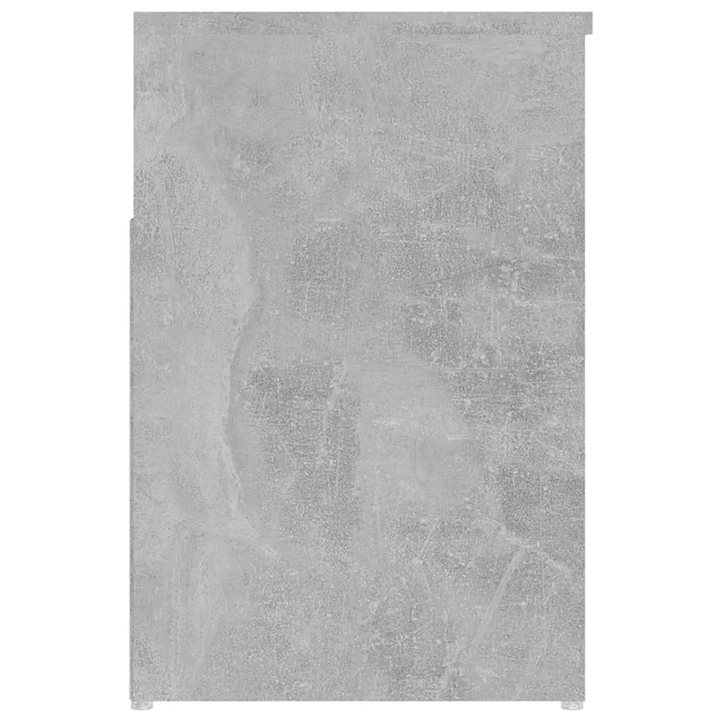 Panca Portascarpe-Sgabello-Panca Scarpiera Grigio Cemento 80x30x45 cm in Truciolato