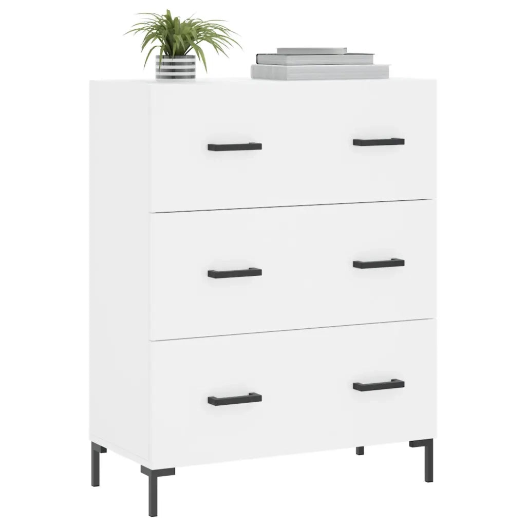 Credenza | Madia | Buffet da pranzo | Armadio da pranzo Bianca 69,5x34x90 cm in Legno Multistrato