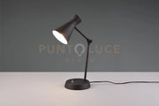 ENZO LAMPADA DA TAVOLO DIFFUSORE DOPPIO CONO METALLO NERO H. 50CM 1 LUCE ATTACCO E27