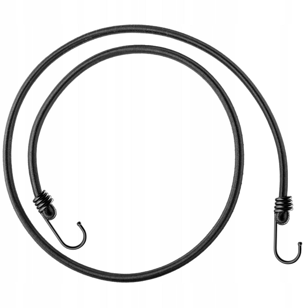 Corda elastica in gomma KADAX con gancio in metallo, 109 cm, per fissare teloni per bagagli.