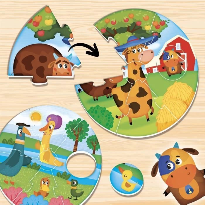 Divertente gioco di puzzle - LISCIANI - Abbina cuccioli e mamme