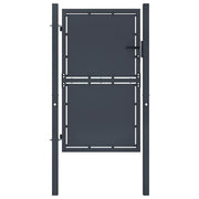 Cancello per Giardino in Acciaio 100x175cm Antracite cod mxl 51797
