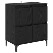 Credenza | Madia | Buffet da pranzo | Armadio da pranzo Rovere Nero 60 x 35 x 70 cm