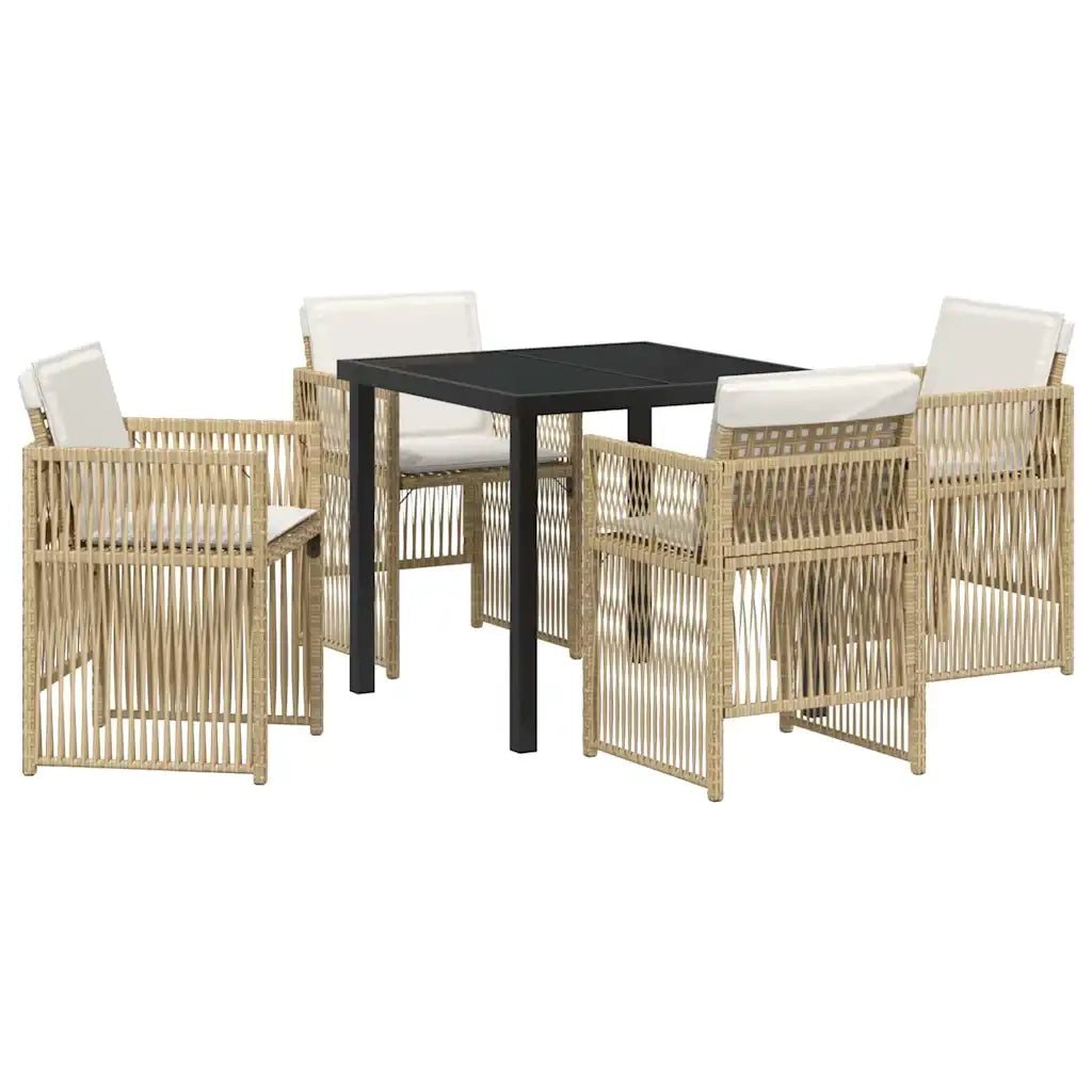 Set da Pranzo per Giardino 5 pcs Beige 3380661