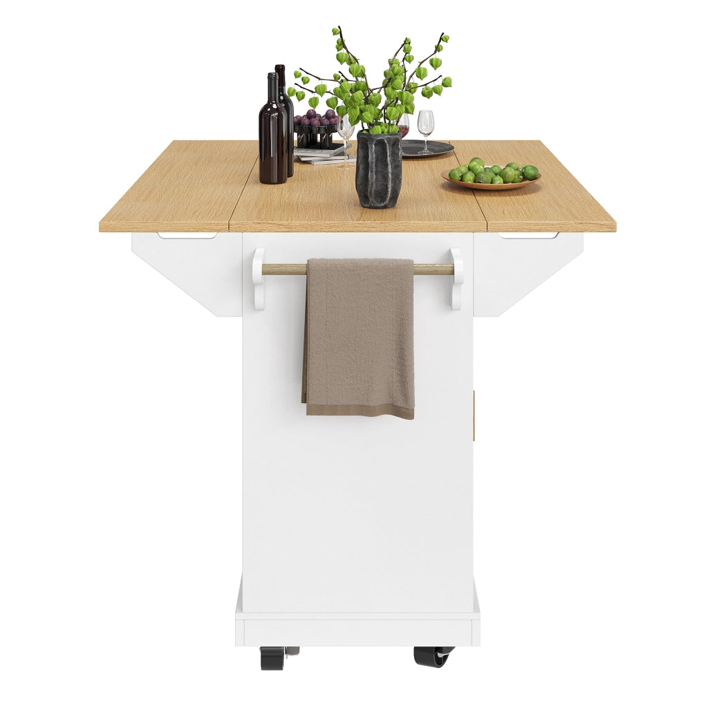 Credenza Buffet con Ruote ¨C MINIMAL ¨C Nero/Bianco, 2 Ante, 3 Cassetti, Portascarpe, 120x40x95 cm