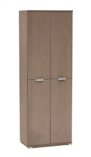 Armadio 4 ante rovere grigio già montato L60 H174 P38