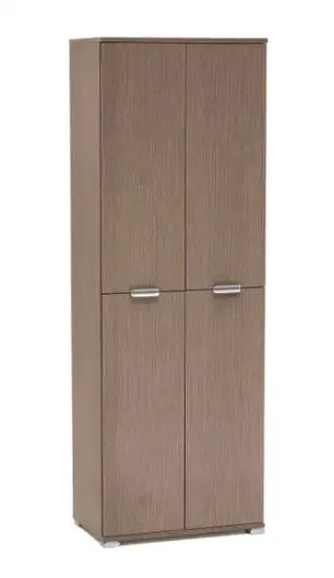 Armadio 4 ante rovere grigio già montato L60 H174 P38