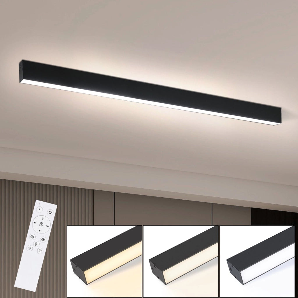 ZMH Lampada da soffitto moderna dimmerabile telecomando per soggiorno scrivania