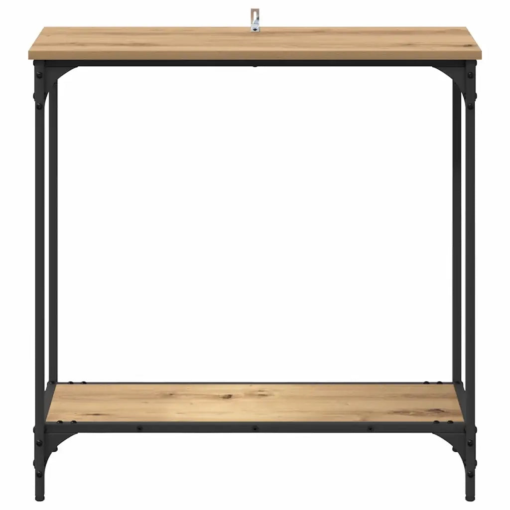 Tavolo consolle rovere artigianale 75 x 30.5 x 75 cm