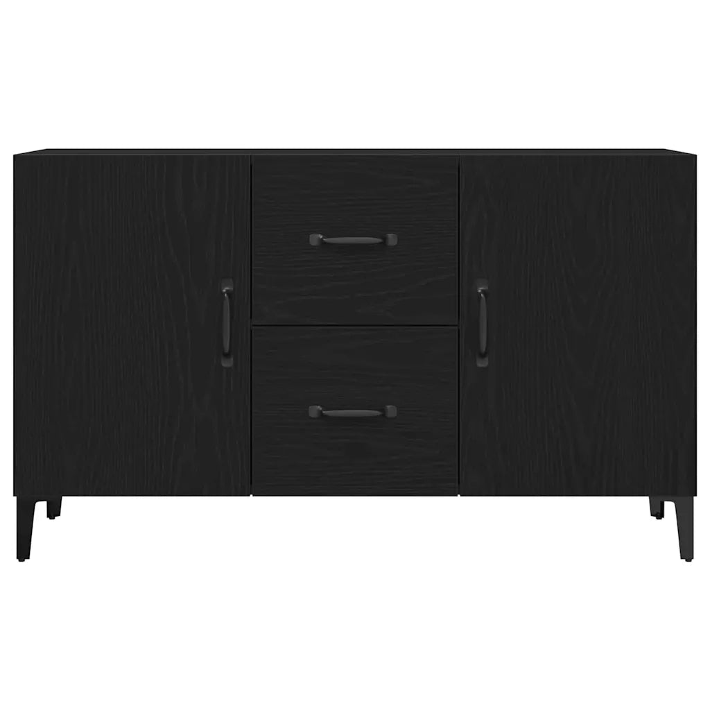 Credenza Rovere Nero 100 x 36 x 60 cm Legno multistrato 862762