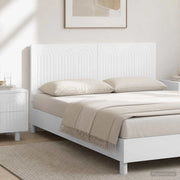Testiera da Muro ALKMAAR Bianco Lucido Legno ingegnerizzato 896299