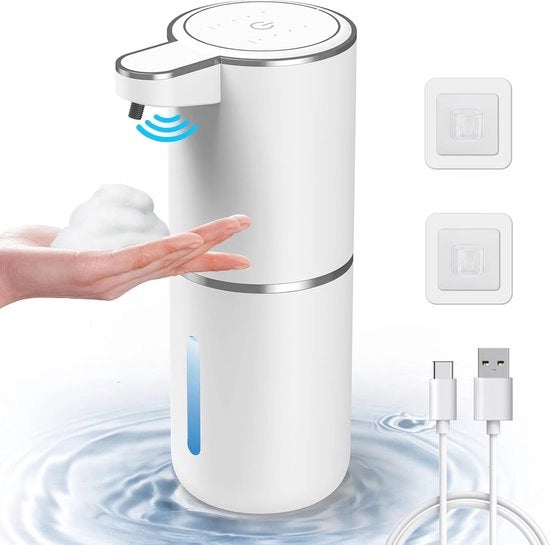 Dispensatore di sapone automatico senza contatto 380 ml con sensore IR e 4 livelli regolabili