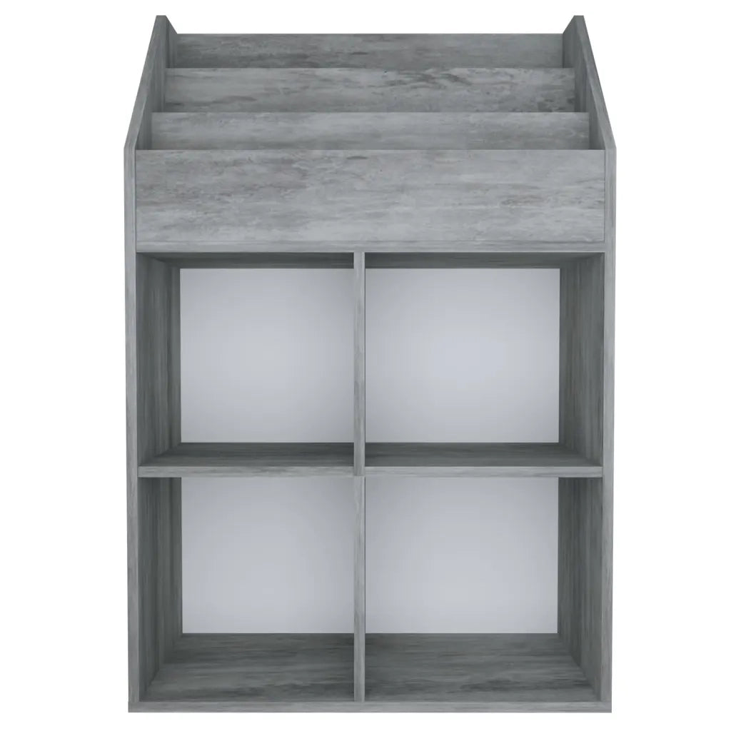 Portariviste Bambini Grigio Cemento 71x30x114 cm Multistrato CFW1308156