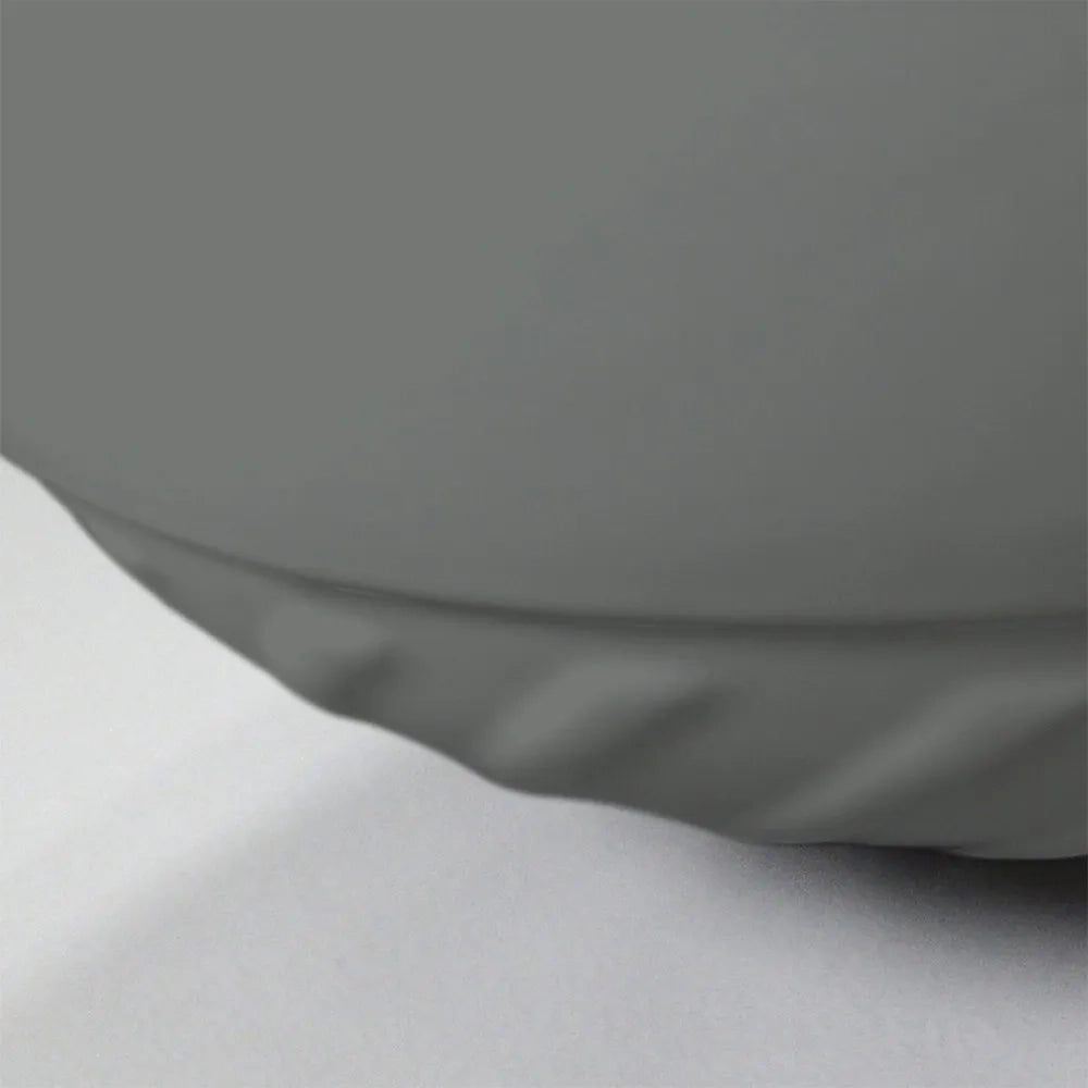 Lavabo da appoggio 40 cm grigio cemento con rilievi sul fondo  Logos