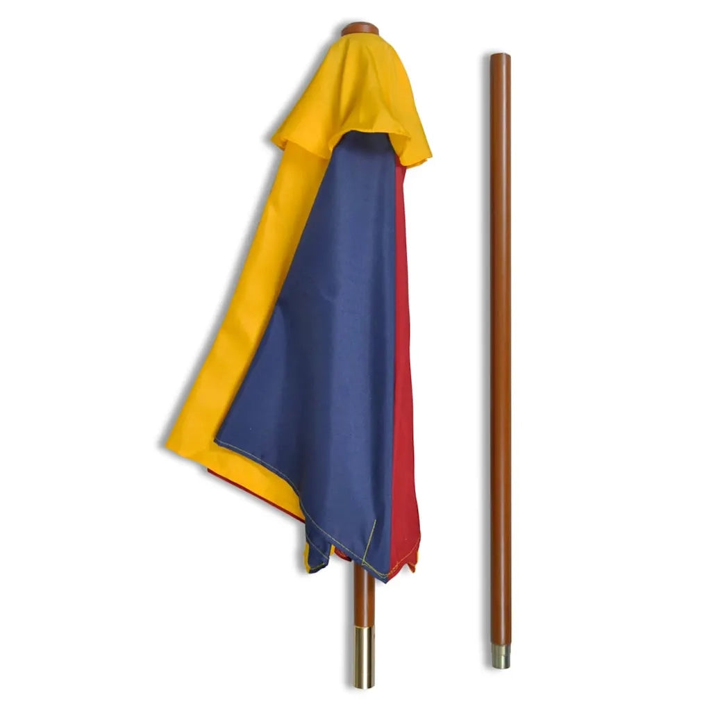 Tavolo e Panchine per Bambini con Parasole Legno Multicolore 40773