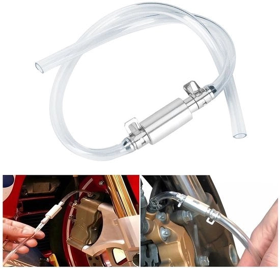 Kit di scarico idraulico unidirezionale - Regolatore di scarico - Slang di scarico - 45 cm di lunghezza - Costruito in alluminio