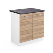 Vicco Mobile lavello cucina Sonoma 80 cm , PL Antracite