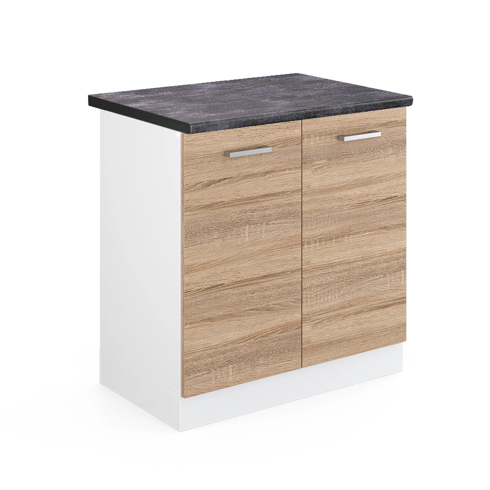 Vicco Mobile lavello cucina Sonoma 80 cm , PL Antracite