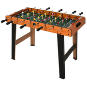 Calcio balilla con aste in acciaio inox, per ragazzi e adulti, 84,5x40x61,2 cm, nero