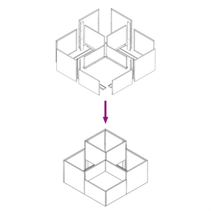 Fioriera da Giardino 80x80x48 cm Acciaio Nero