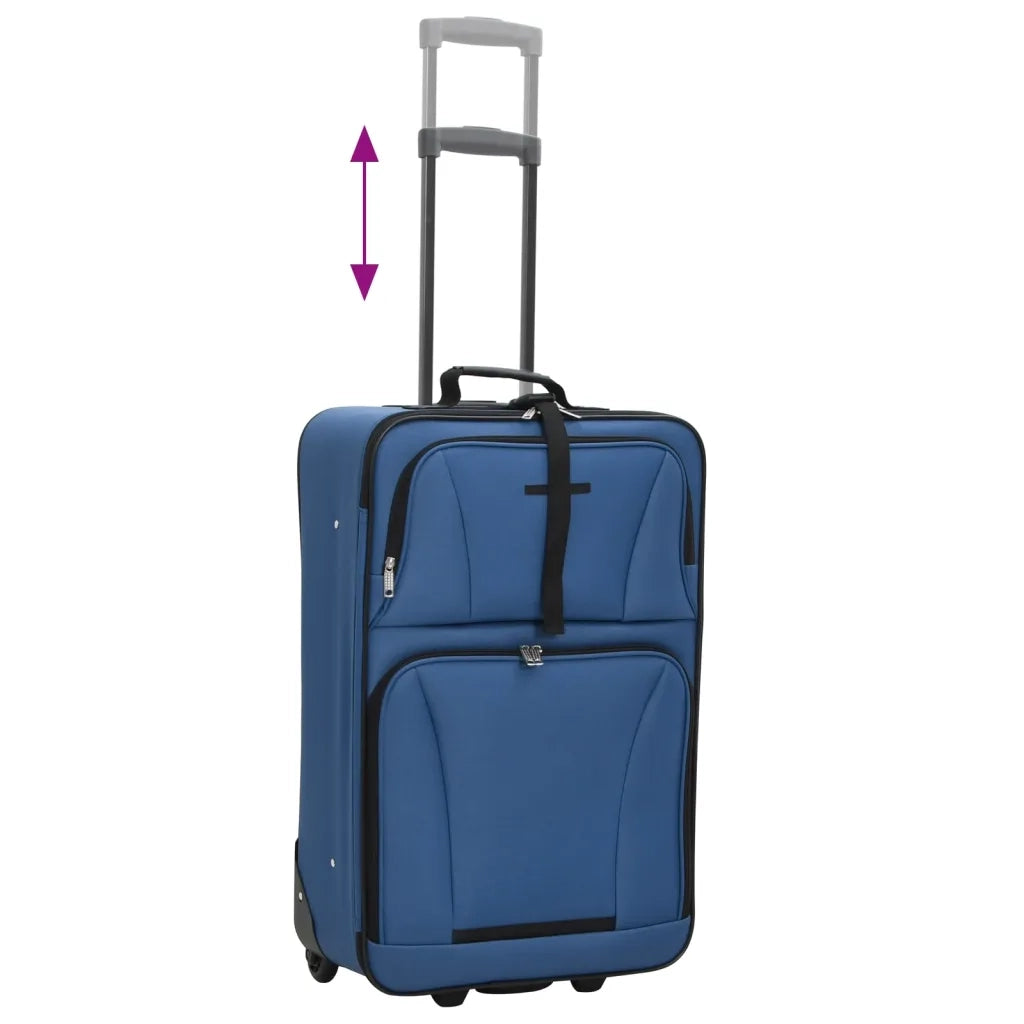 Set Valigie da Viaggio 5 pz Blu in Tessuto CFW1973527