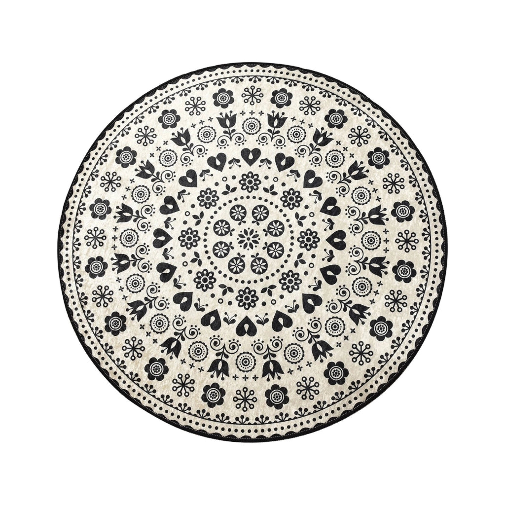 Medina, Tappeto da Bagno Lavabile in Lavatrice, 100x100 cm Multicolore