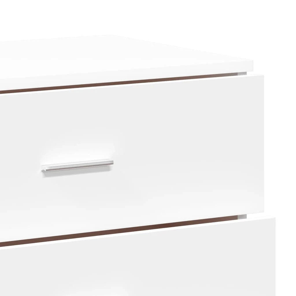 Buffet credenza cassettiera armadio mobile contenitore organizer per cucina soggiorno salotto 3 pezzi legno ingegnerizzato bianco 02_0037002