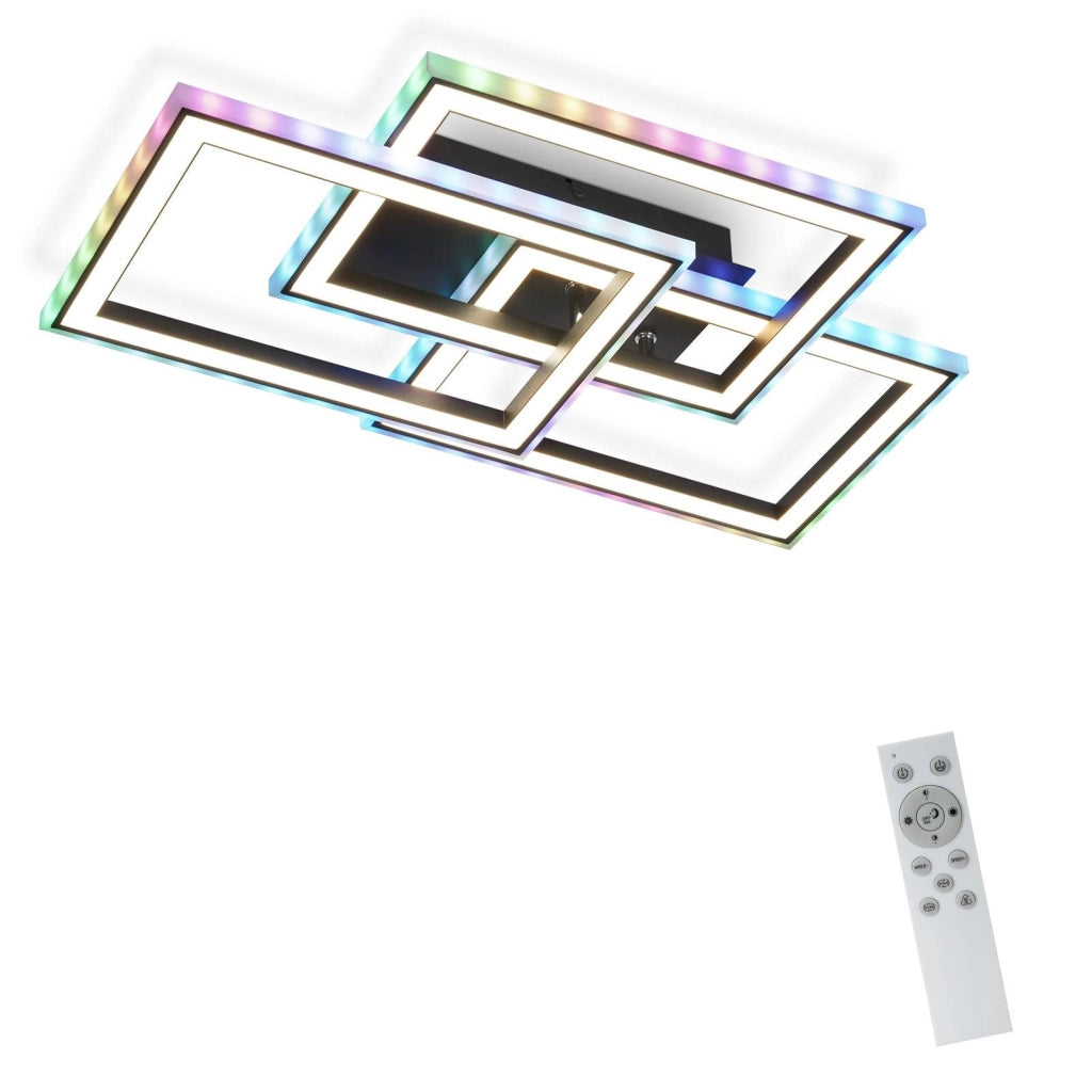 ZMH Lampada da soffitto plafoniera LED RGB dimmerabile cambio colore telecomando