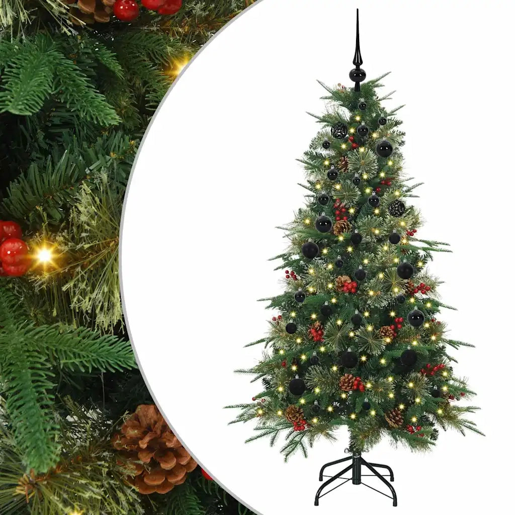 Albero di Natale Artificiale con Rami Pieghevoli Verde 150 cm 3397407