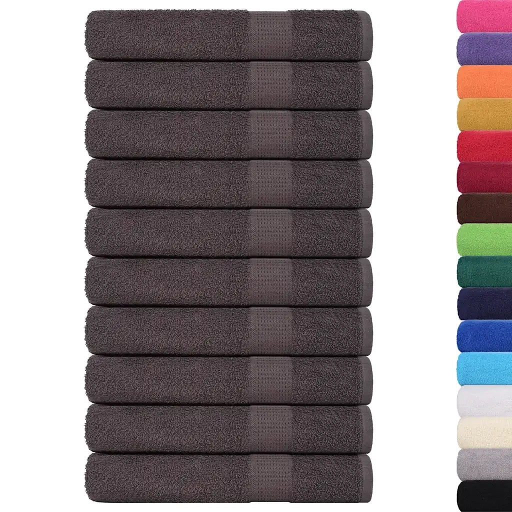 vidaXL Asciugamani per Sauna 10 pz 80x200 cm 360 g/m² 100% Cotone