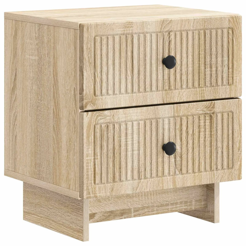 Set di 2 Comodini | Armadio da Notte | Mobiletto da notte Rovere Sonoma 43 x 34,5 x 47,5 cm