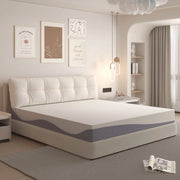 Materasso in schiuma reversibile H3/H4 con rivestimento sfoderabile; bianco e grigio