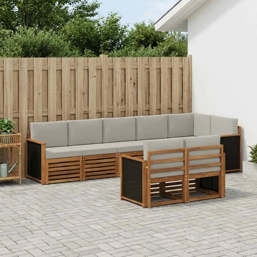 Set divani Legno di Acacia Massello 3384492
