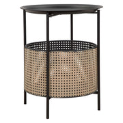 Swakom, Tavolino da Salotto Contenitore, 40x40x50h cm Nero