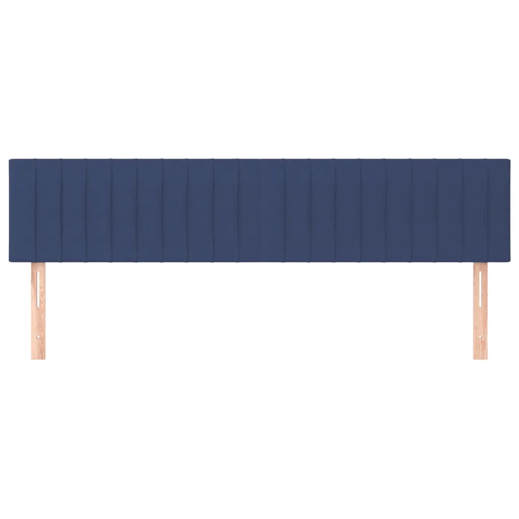 Testiera 2 pz Blu 90x5x78/88 cm in Tessuto