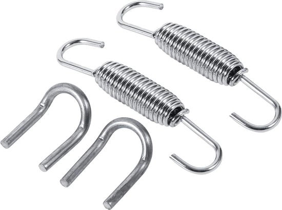 Flessa di scarico 65mm, Larghezza 65mm, Flessa di scarico in acciaio inossidabile, Supporto al sistema di scarico, Montaggio completo, 2 pezzi.