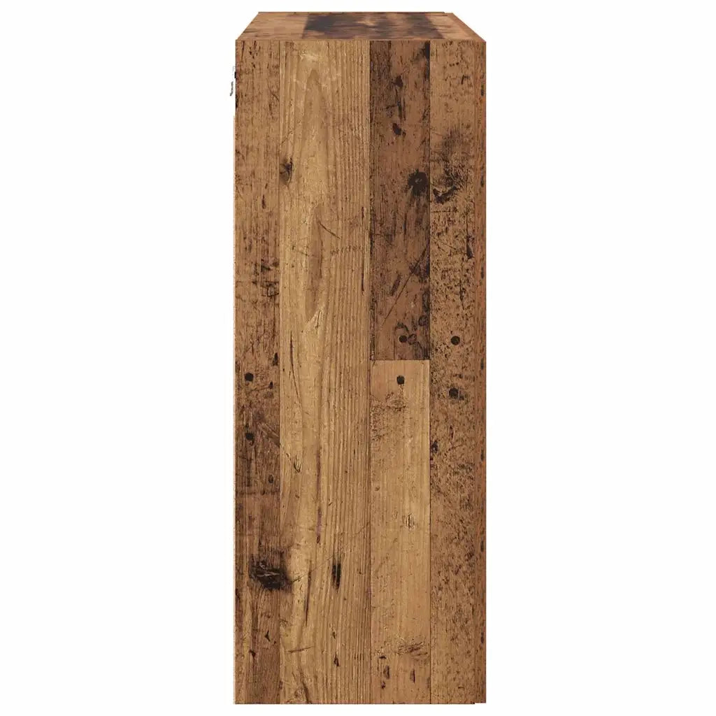 vidaXL Armadi da Muro 2 pcs Legno vecchio 69.5 x 34 x 90 cm