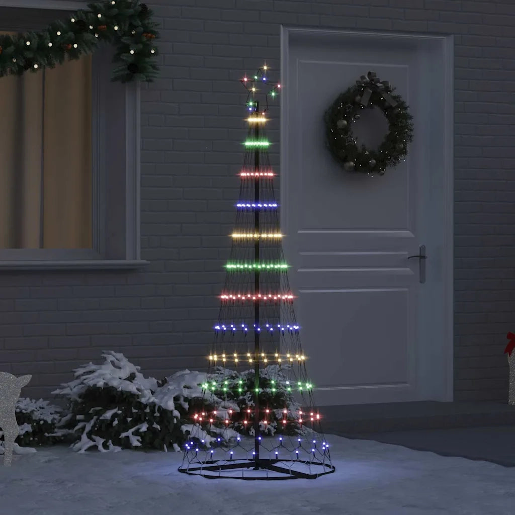 Albero di Natale LED con 230 LED Multicolore 184.5 cm Metallo 42018782