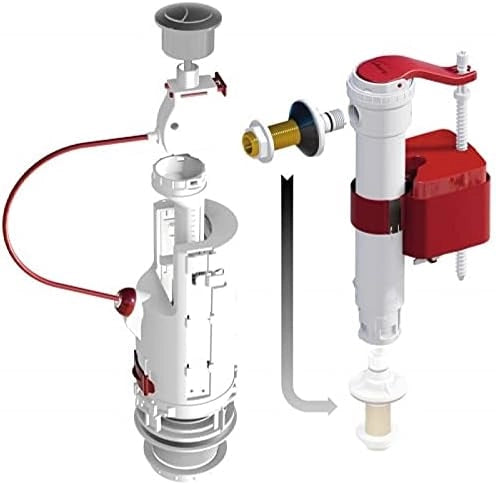 DUBOURGEL 3/6L Dual 6 - Meccanismo a caccia d'acqua con rubinetto SX-702316