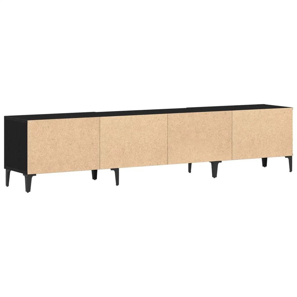 Mobile TV Rovere Nero 180 x 31,5 x 40 cm Legno multistrato 862818