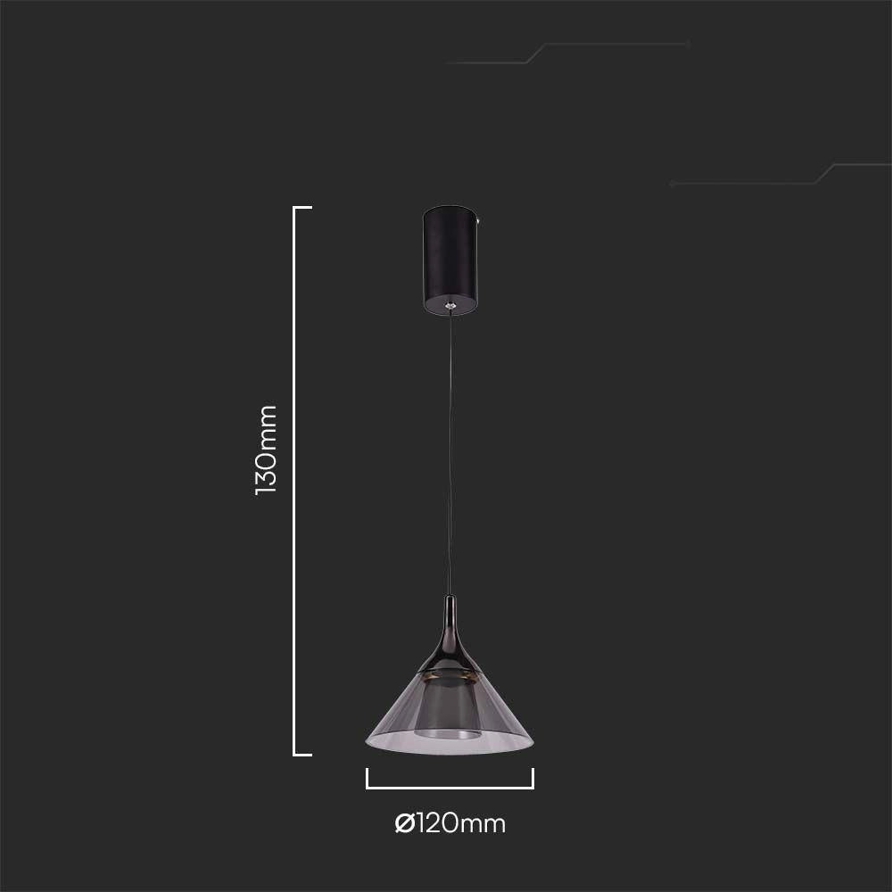 Lampada a sospensione LED 4000K nera V-TAC VT-7831