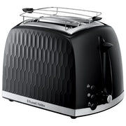 Russell Hobbs Honeycomb Black 2 Slice Toaster 6 2 fetta/e 850 W Nero